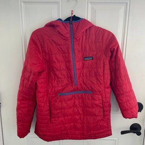 Patagonia - Women's Nano Puff Quarter Zip Hoody Bivy Jacket, Size S, Red